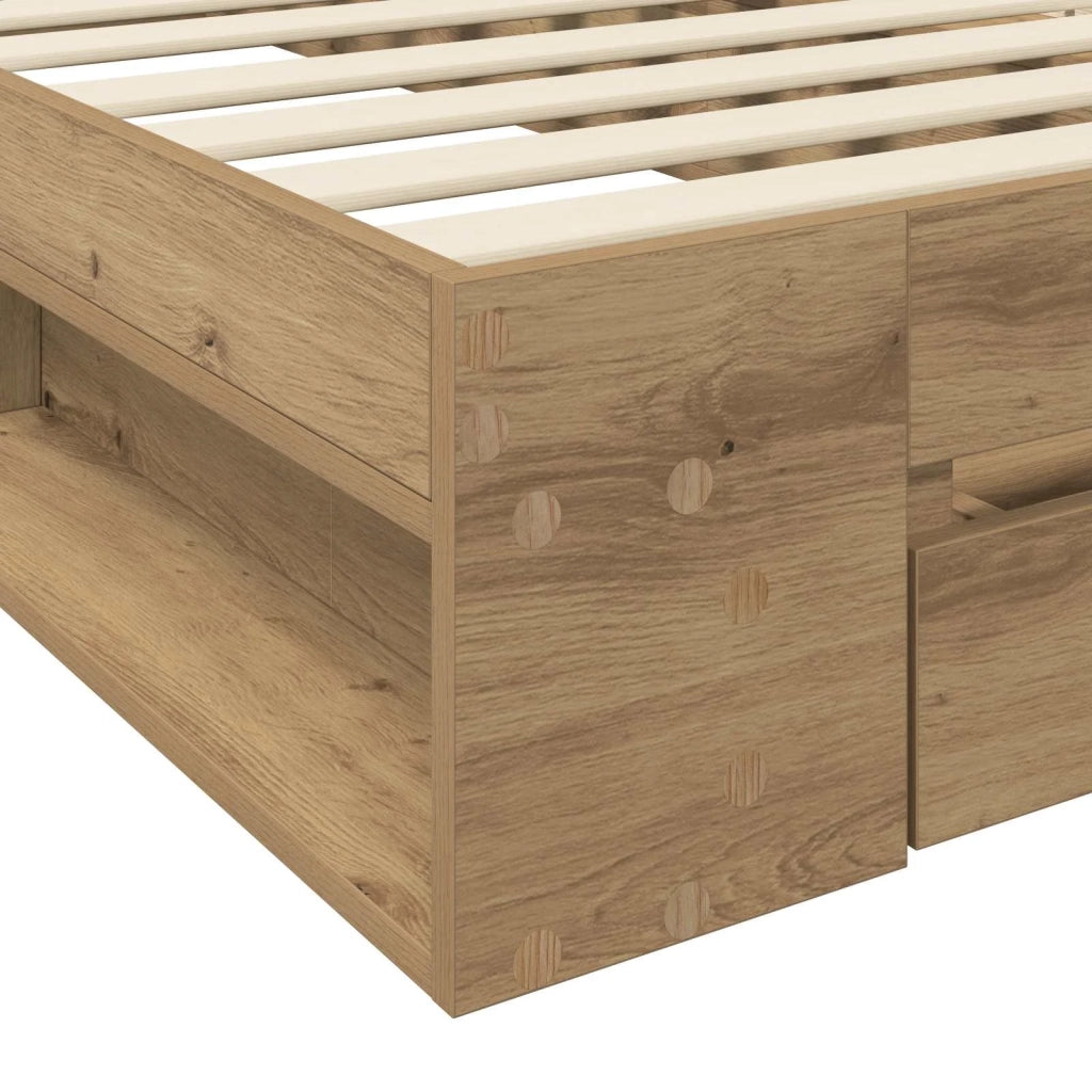 Telaio del letto con storage Rovere Artigianale 80 x 200 cm 3429604