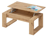 Tavolo da caffè elevabile Rovere Nodi