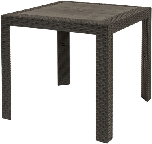 Tavolo da esterno in resina saturno quadro 80x80 4colori Colore: ESPRESSO