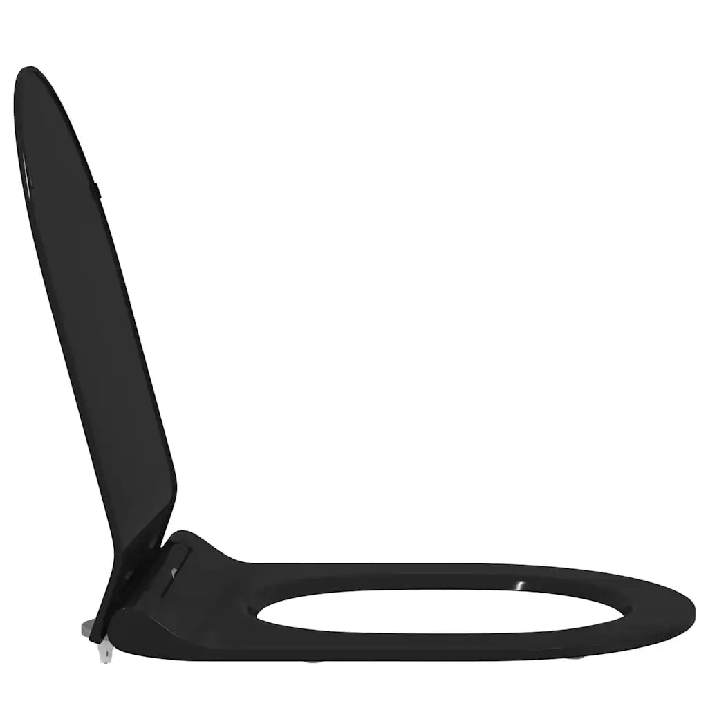 vidaXL Sedile del WC Nero 48.5 x 36 x 5 cm Polipropilene