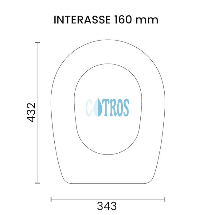 Copriwater universale liuto in legno elegante e resistente