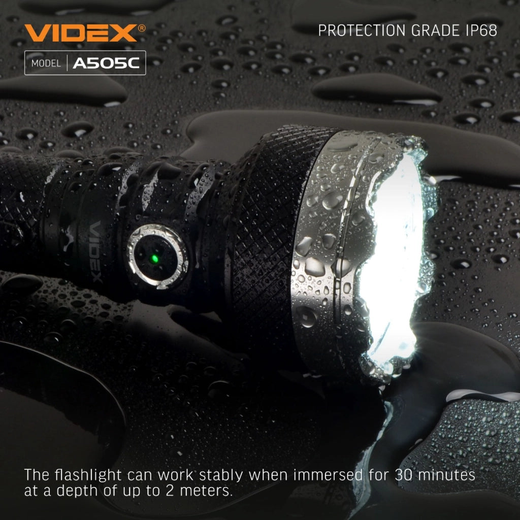 Torcia tattica Videx VLF-A505C 5500lm 500m IP68 ricaricabile