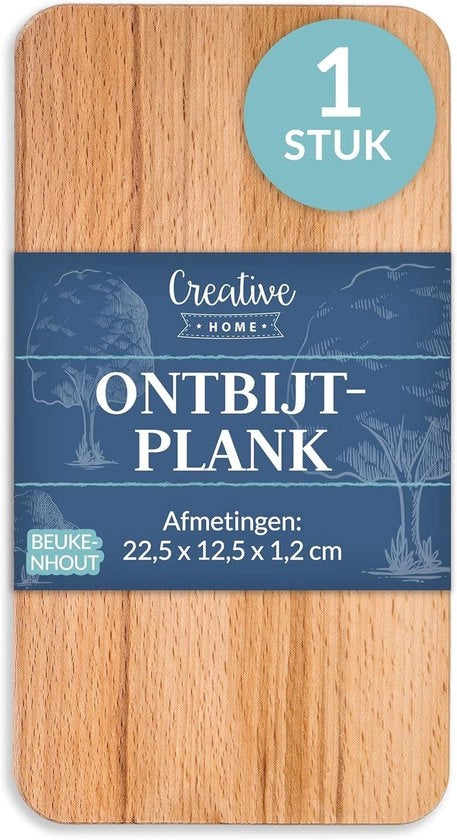 Snodo per legno di faggio - 6 pezzi | 22,5x12,5x1,2 cm | Legno di faggio naturale | Accessorio da cucina reversibile