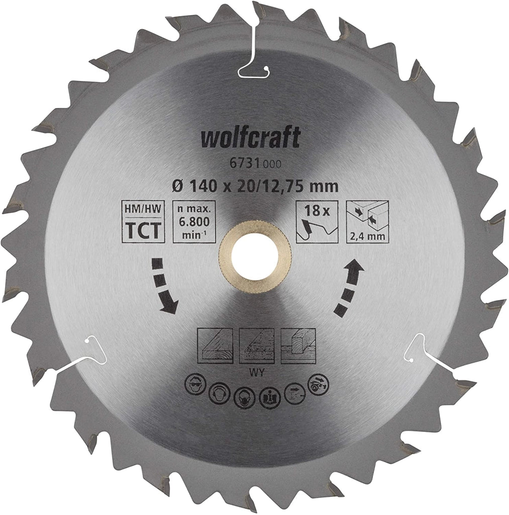 LAMA PER SEGHE CIRCOLARI MANUALI 140 MM 18 DENTI