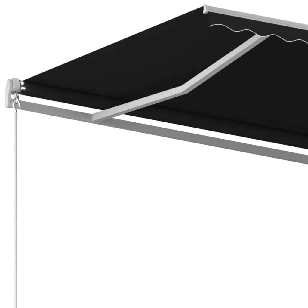 Tenda da Sole Retrattile Manuale 400x350 cm Antracite 3068979
