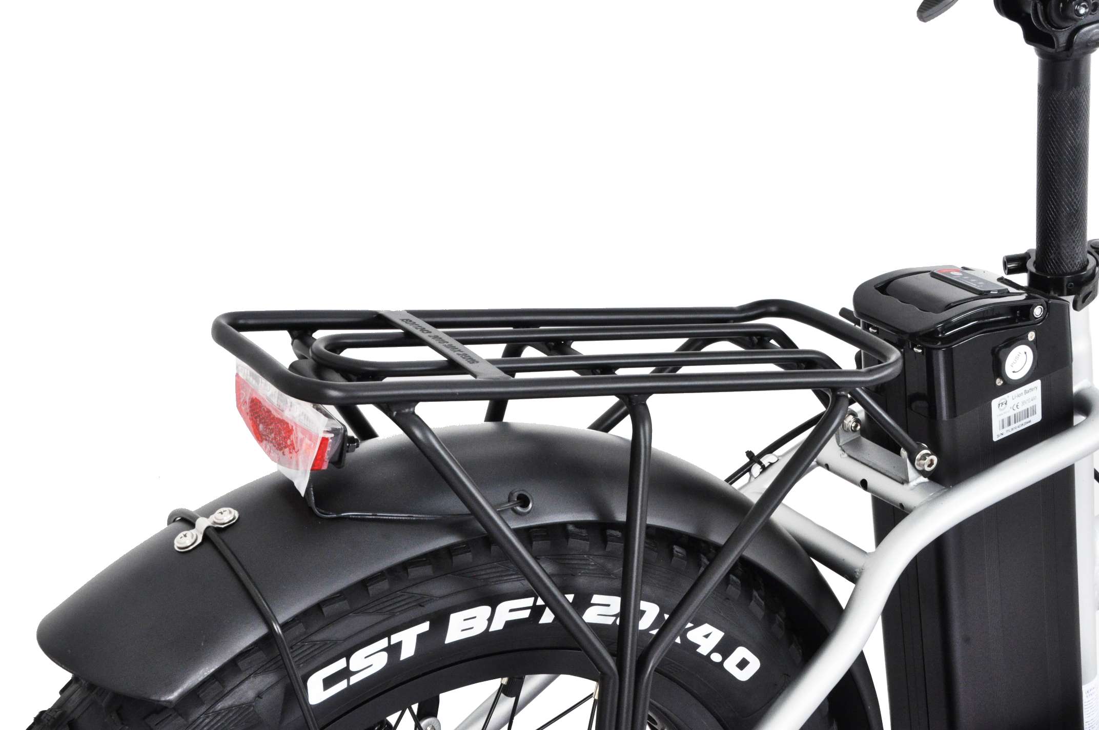 F.LLI SCHIANO fat pieghevole 20" acciaio forcella ammortizzata  10.4 ah LCD Silver