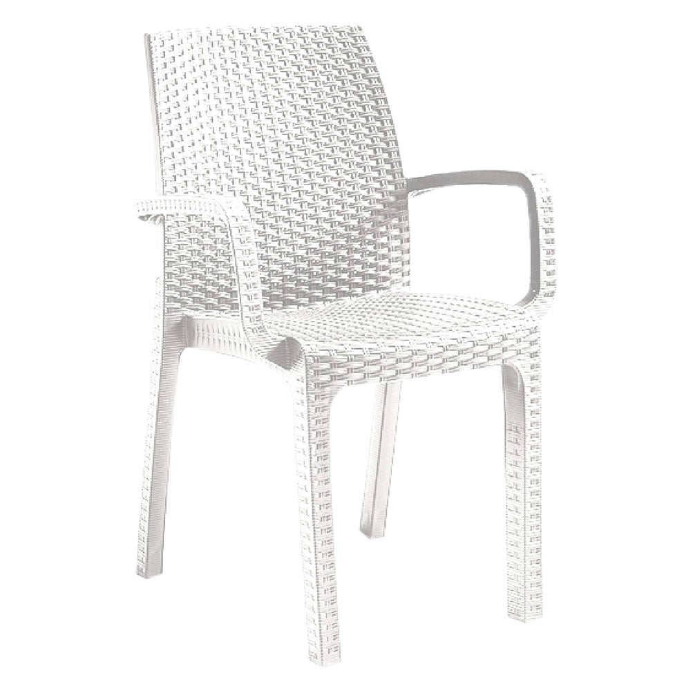 SEDIA IN POLIPROPILENE 'VERONA ARMCHAIR' bianco  - BICA