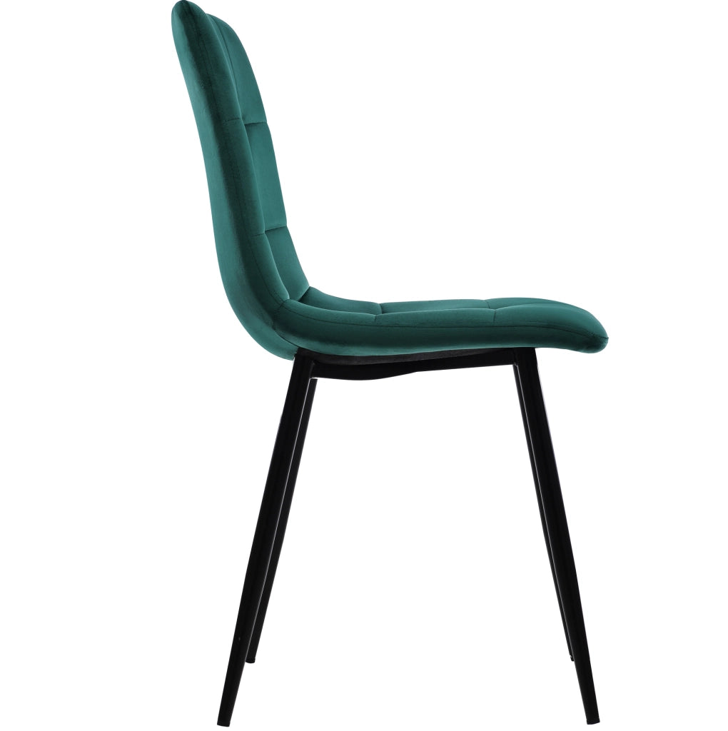 Set da pranzo 5 pezzi con tavolo rotondo ?100 cm e 4 sedie in velluto