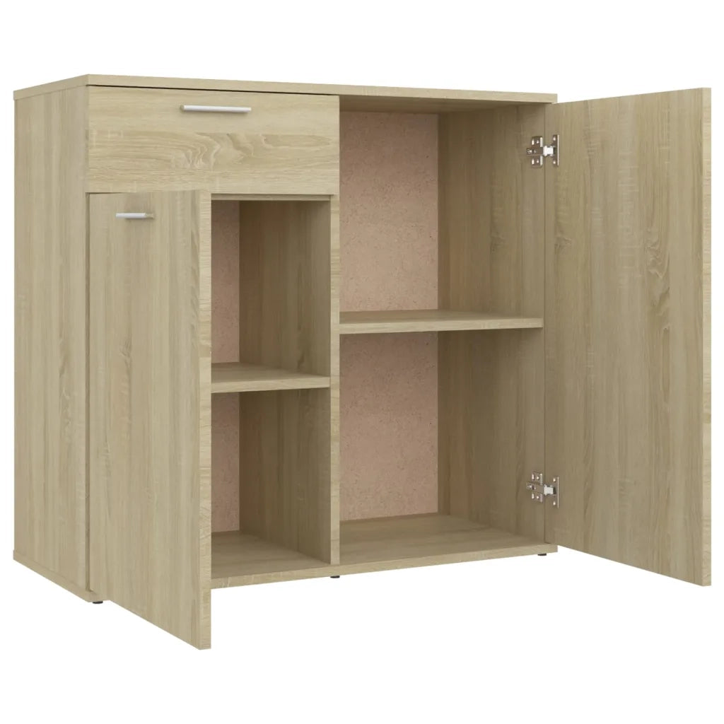 Credenza-Buffet-Armadio da cucina Rovere Sonoma 80x36x75 cm in Legno Multistrato