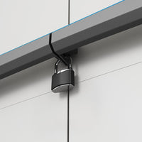 Armadio tuttoppiani Linear in resina con 3 ripiani regolabili colore grigio nero Keter