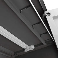 Armadio basso Titan XL in resina con 3 ripiani regolabili colore antracite grigio Keter