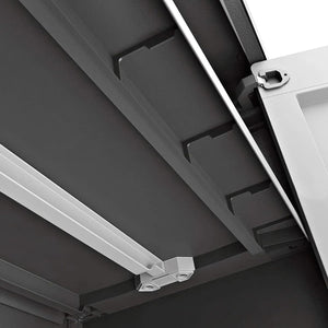 Armadio basso Titan XL in resina con 3 ripiani regolabili colore antracite grigio Keter