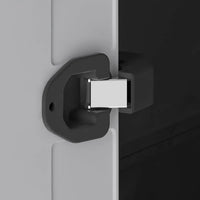 Armadio basso Titan XL in resina con 3 ripiani regolabili colore antracite grigio Keter