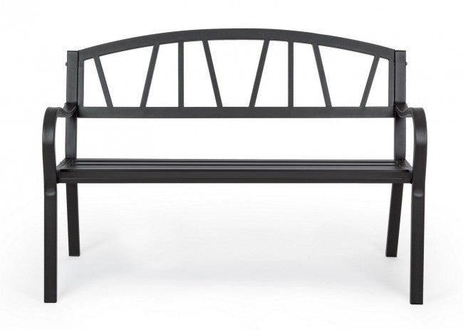 Panca 2 Posti 123x57x87h cm Janelle Antracite