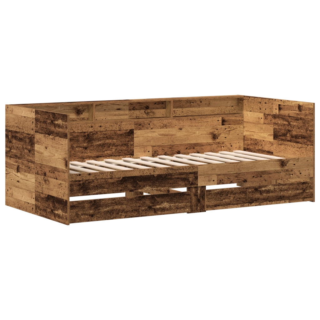 Letto a scomparsa Legno invecchiato Legno ingegnerizzato
