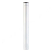TUBO SMALTATO PER STUFE cm 100 ø 12 bianco EUROPROFIL