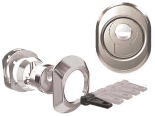 DEFENDER MAGN. BKL M3 CR. SAT. CON VASCHETTA IN ACC. FILETTATA REGOL.- - mm.50x28h. interasse mm.38 (BKL/M3/19/28/ZCS) - 1 pezzi CIPIERRE