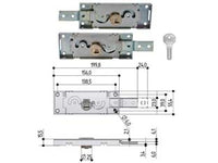 SERRATURA PER SERRANDA LATERALE CILINDRO TONDO S711- - DX-SX accoppiate (S711.0020.0000) - 1 pezzi PREFER