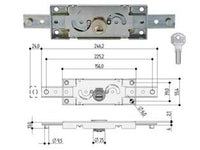 SERRATURA PER SERRANDA CENTRALE CILINDRO TONDO S211- - (S211.0020.0000) - 1 pezzi PREFER
