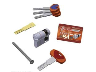 MEZZO CILINDRO EUROPEO SAGOMATO EVOK64- - mm.40x10 (363BMCS4110115) - 1 pezzi SECUREMME