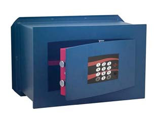 CASSAFORTE A MURO CON COMBINAZIONE ELETTRONICA 1850- - mm.360x195x230h. Kg.14,5 (1852) 2 catenacci - 1 pezzi STARK