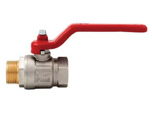 VALVOLA A SFERA M/F CON MANIGLIA A LEVA IDEAL ART.091- - MF 1 - pressione esercizio 40 bar - 2 pezzi ITAP