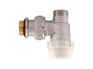 VALVOLA PER TERMOSIFONI AD ANGOLO TERMOSTATIZZABILE  ART. 995C- - M 3/8 M 3/8 - 2 pezzi ITAP