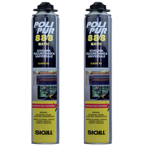 Polipur 888 schiuma poliuretanica monocomponente per isolamento 2 pezzi
