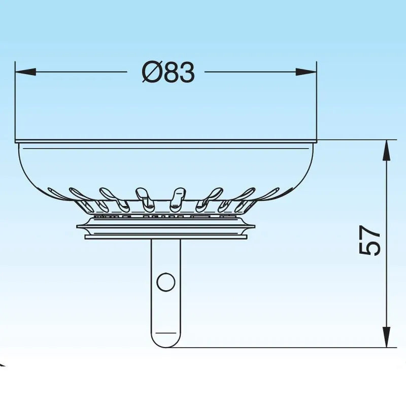 GRIGLIA BASKET DM. 83 - 1 pezzi - Idroweb