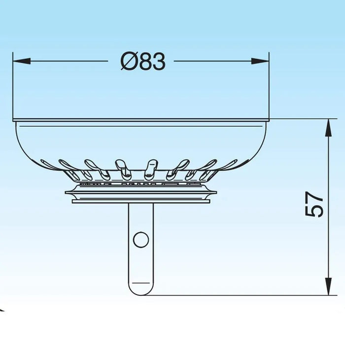 GRIGLIA BASKET DM. 83 - 1 pezzi - Idroweb