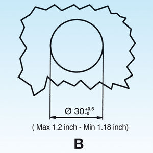 PILETTA BASKET PER LAVELLI CTP TONDO DM.90 - 11/2 - 1 pezzi - LIRA