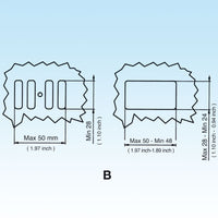 PILETTA BASKET PER LAVELLI CTP RETTANGOLARE DM.90 - 11/2 - 1 pezzi - LIRA