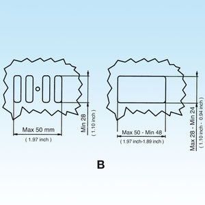 PILETTA BASKET PER LAVELLI CTP RETTANGOLARE DM.90 - 11/2 - 1 pezzi - LIRA