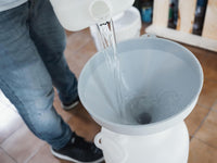 Imbuto grande in plastica per travaso diametro 30 cm bianco in polipropilene Ecoplast