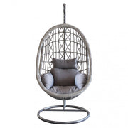 Dondolo Capraia 195x93x122 cm in Acciaio Grigio