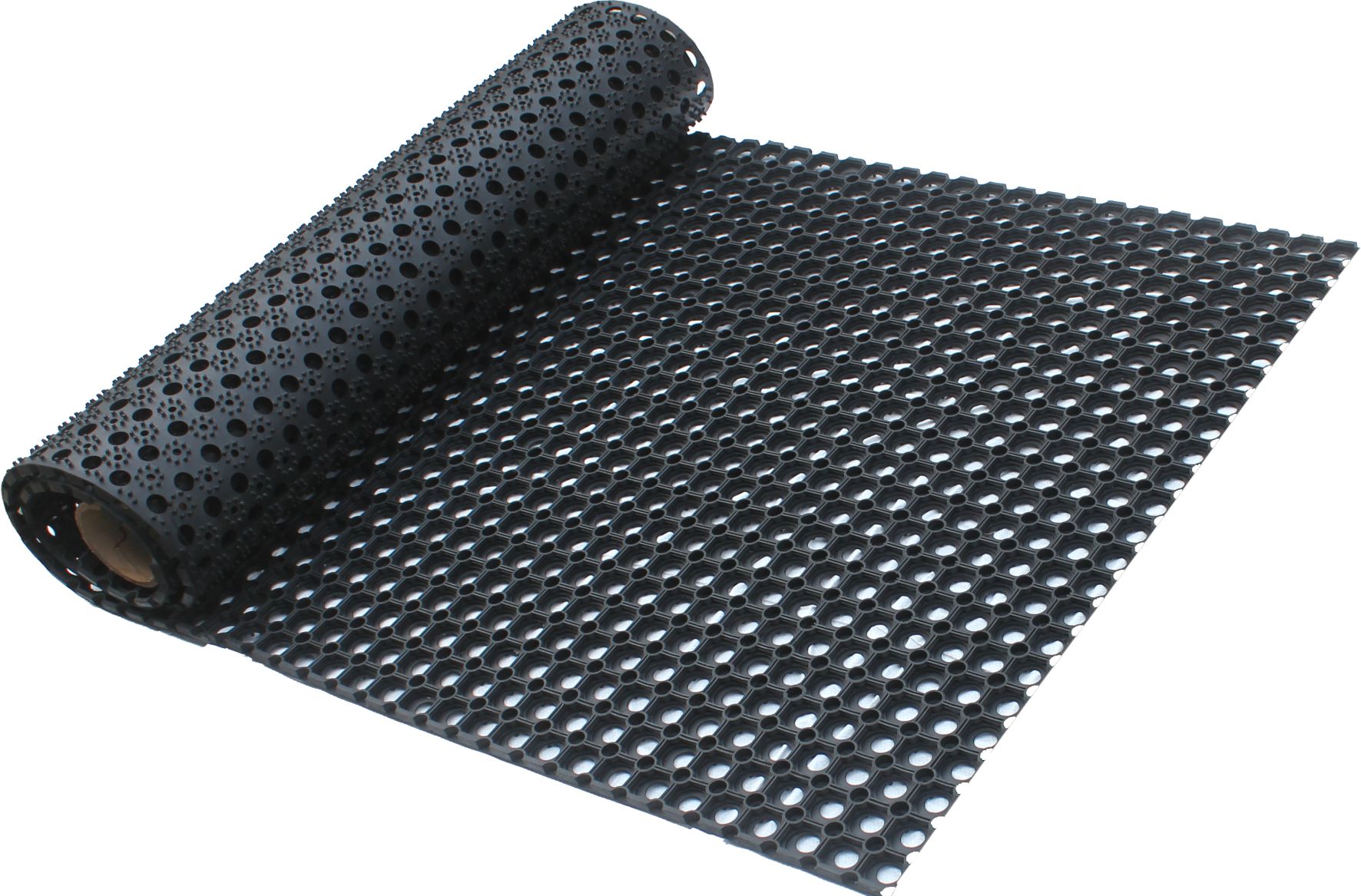 Zerbino Compos in gomma antiscivolo colore nero misura 40 x 60 cm