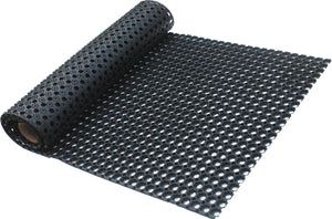 Zerbino Compos in gomma antiscivolo colore nero misura 40 x 60 cm