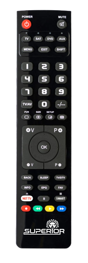 Telecomando universale Slim 4 in 1 programmabile da PC per TV e dispositivi audio video Superior