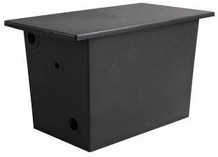 Vaso di espansione aperto in PVC capacità 30 litri con raccordi in nylon rinforzato