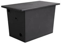 Vaso di espansione aperto in PVC capacità 30 litri con raccordi in nylon rinforzato