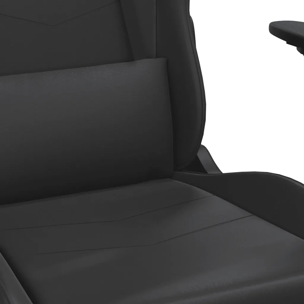 Sedia da Gaming | Sedia da e-sports Massaggiante Nera in Similpelle