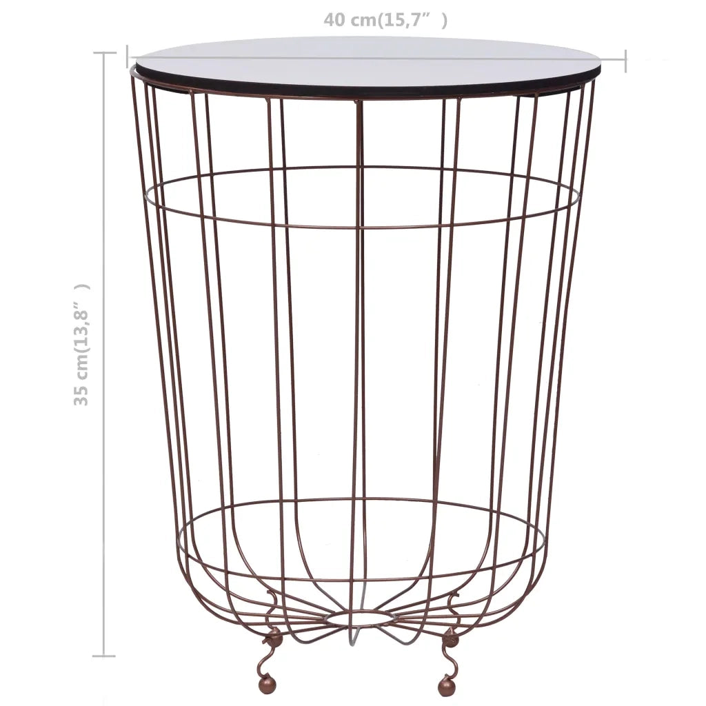 Tavolino da CaffÃ¨ Oro Ã˜ 40 cm cod mxl 59715