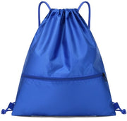 Zaino da viaggio con cinturino, borsa sportiva, borsa da sport per uomo e donna, borsa con cinturino, borsa da viaggio regolabile con tasca interna per sport, viaggi, scuola, spiaggia, 49*42*1cm, azzurro reale