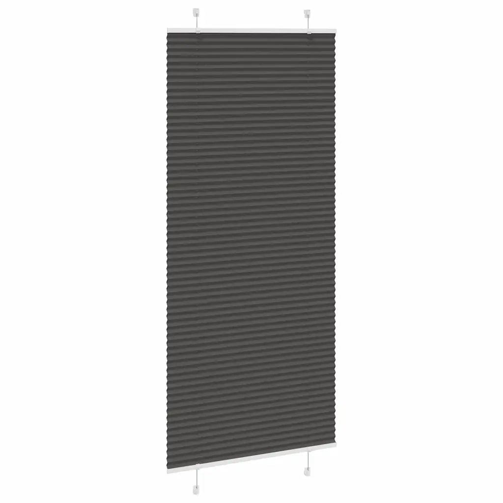 Tenda Plissettata | Tenda pliss¨¨ Nera 85x200 cm Larghezza Tessuto 84,4 cm
