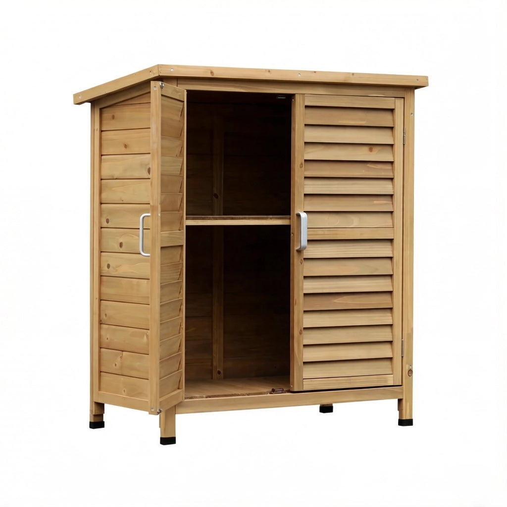 ARMADIO da Giardino 87 x 46,5 x 96,5 cm in Legno Giallo