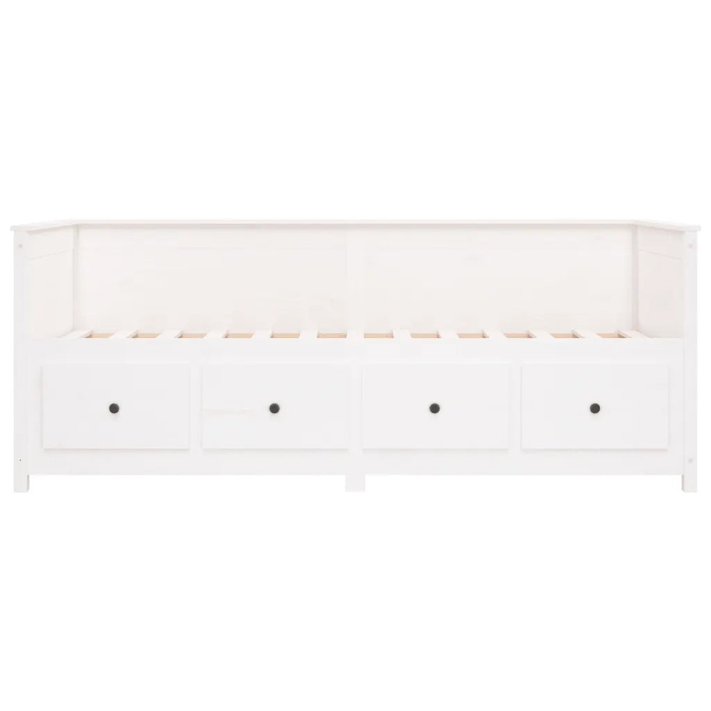 Dormeuse Bianca 90x190 cm in Legno Massello di Pino cod mxl 63245