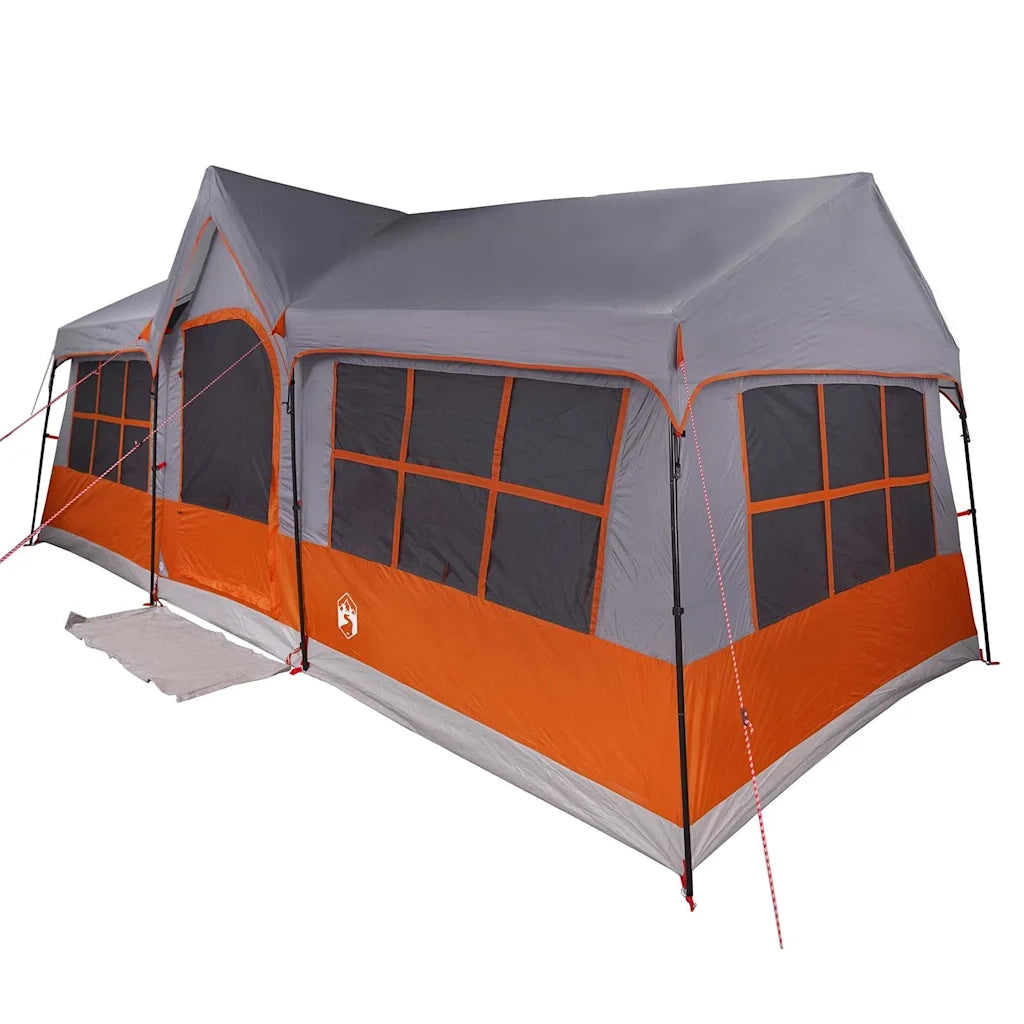 Tenda Familiare con tetto Grigio e arancione 622 x 295 x 238 cm 4100702