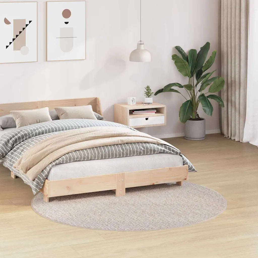 Tappeto del soggiorno | Tappeto Shaggy Antiscivolo Crema 160 x 160 cm PP