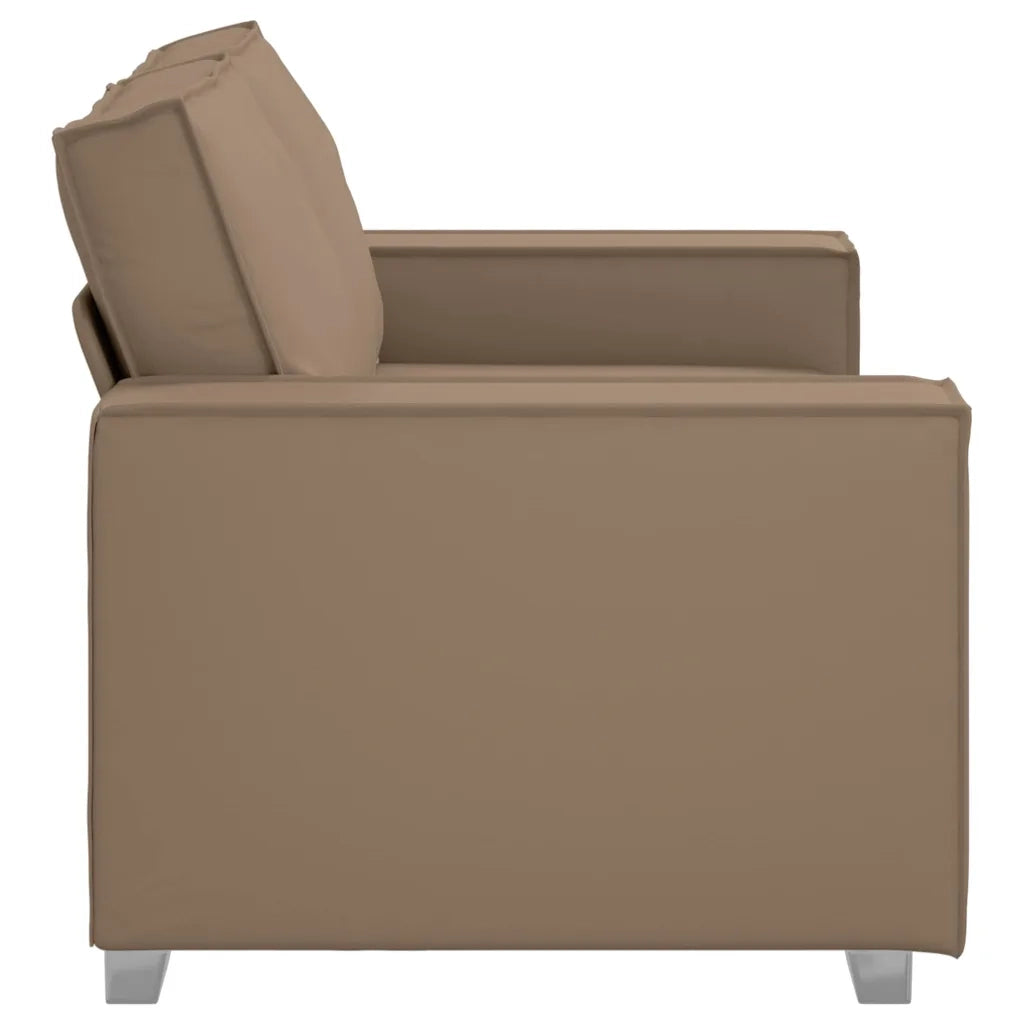 Divano a due posti Cappuccino 160 cm Pelle Sintetica 4105049