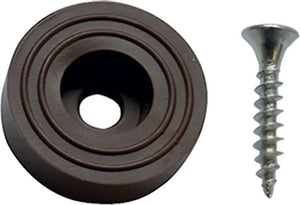 SOTTOSEDIA CON VITE Ø mm 28  - pz. 8 marrone  - Blister Koncreto